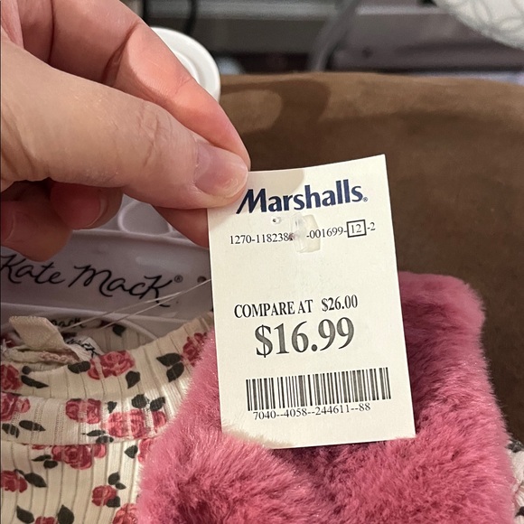 Kate Mack Pink Faux Fur Vest for Kids - Picture 3 of 3